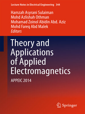 cover image of Theory and Applications of Applied Electromagnetics
